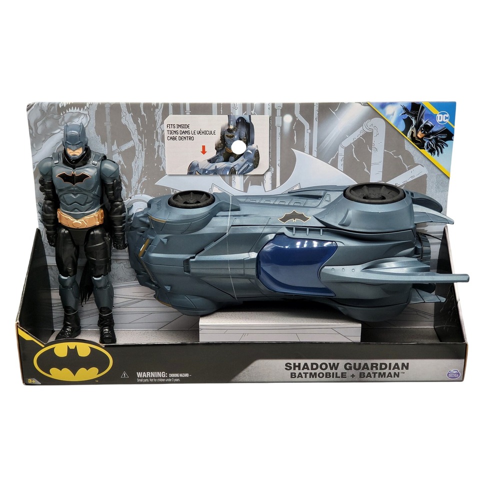 Shadow Guardian Batmobile Batman Action Figure Vehicle Playset DC‎ Spin Master